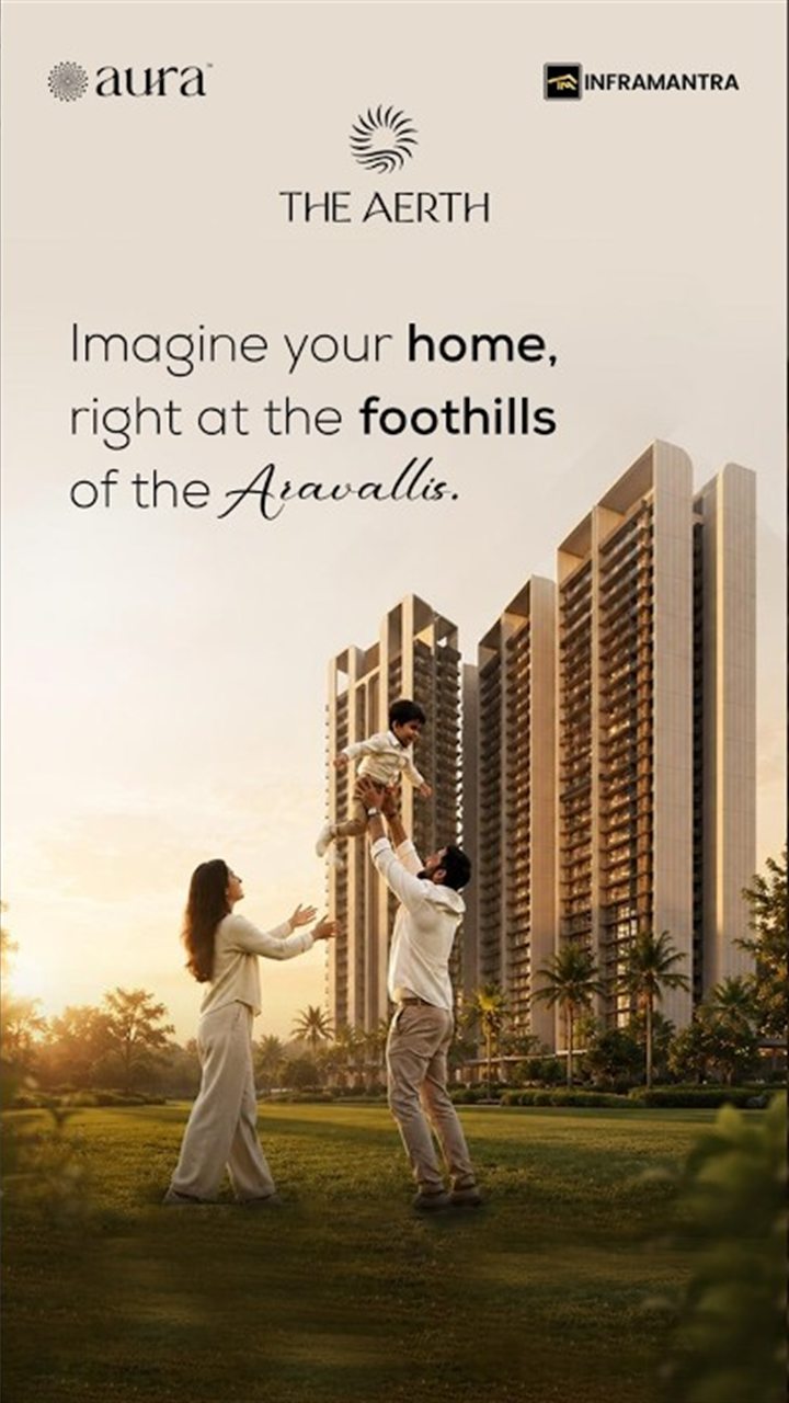 Still from the site film — The Aerth by Aura, Sector 79 Gurugram